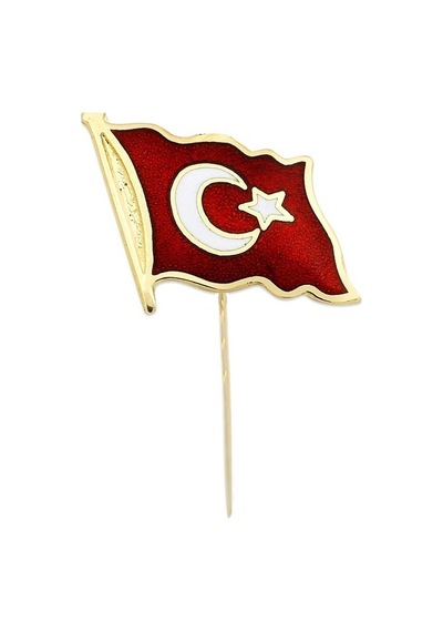 Altınsepeti Altın Bayrak Rozet Geçmeli As03rz Sarı