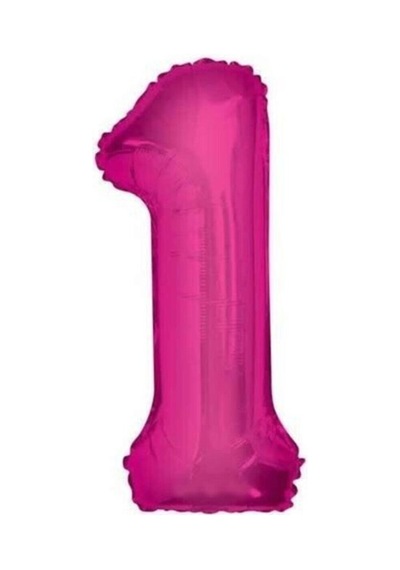 1 Pembe Folyo Balon Pembe