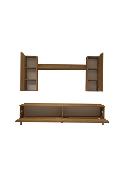 Decoraktiv Eko 7 Mdf Std Krom Ayaklı Tv Ünitesi Tv Sehpası Pera