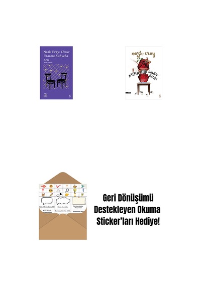 Everest Açıkhava 15 - Nazlı Eray: Ömür Uzatma Kahvehanesi Seçme Öyküler + Kalbin Güneybatısı + Okuma Sticker'ları