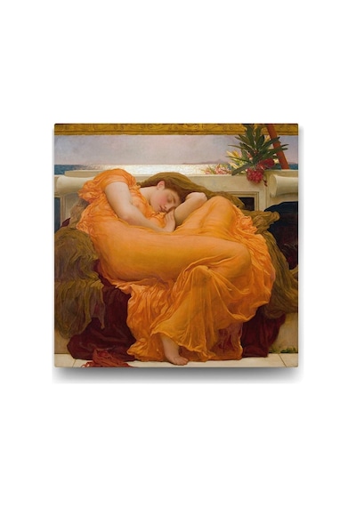 Frederic Leighton - Haziran Alevi Tablosu - 40x40cm 7/8 Yaş