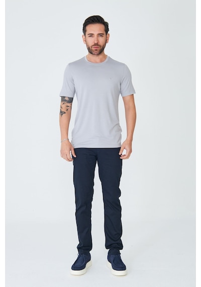 Lacivert Tencel Kumaş Yazlık Chino Erkek Pantolon Laci