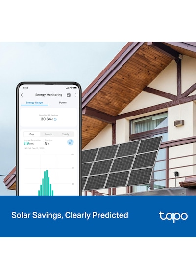 Tp-link Tapo P410m Matter Sertifikalı Akıllı Dış Mekan Wi-fi Priz Enerji Izleme Ve Güneş Paneli Takibi Ip54 Su Geçirmez 0