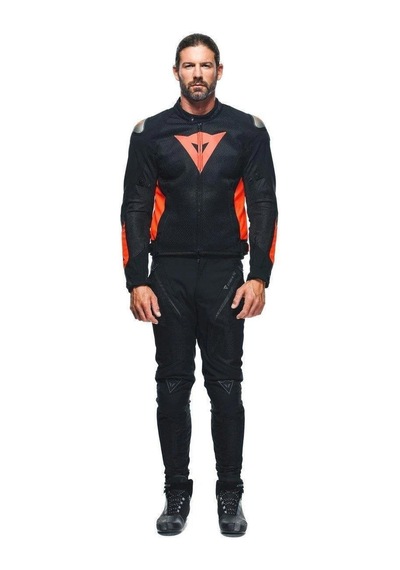 Dainese Daınese Energyca Aır Tex Black Fluo Red Renkli