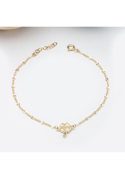 Altın Yonca Bileklik BL0528 Sarı Altın