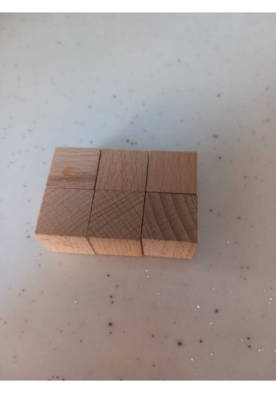 Doğal Masif Ahşap Kayın Küp Bloklar 100 Adet 1 1 1 Cm