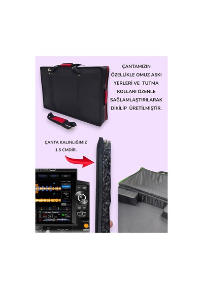 Xdj-rx3 Setup Için Uyumlu Çanta Soft Case Kılıf. Haki.