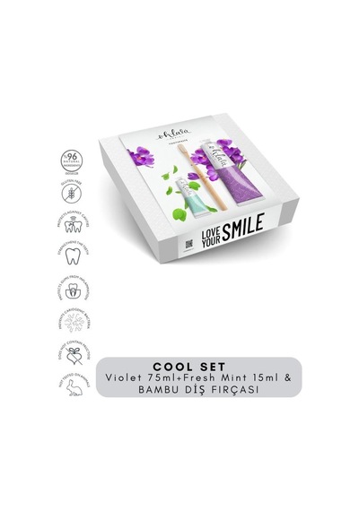 Ohlala Violet Mint 75ml + Fresh Mint 15 Ml + Bambu Diş Fırçası Cool Set