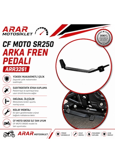 Cf Moto Sr250 Arka Fren Pedalı-arr3261 Siyah