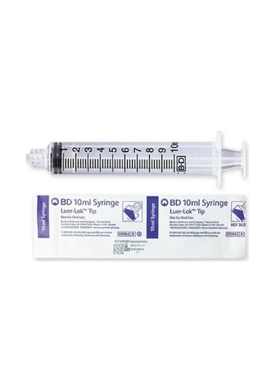 Bd 10 ML Luer Lock Enjektör Kilitli İğnesiz 100 Adet