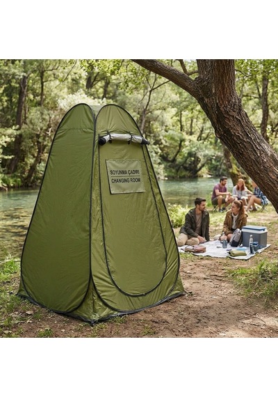 Otomatik Kamp Giyinme Çadırı 120x120x190 Cm Pop-up Duş, Tuvalet & Soyunma Kabini Çok Renkli