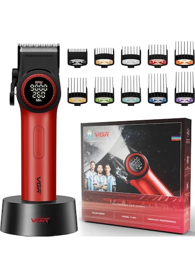 Vgr 001 Profesyonel Berberler İçin Karbon Çelik Bıçak Saç Kesme Makinesi