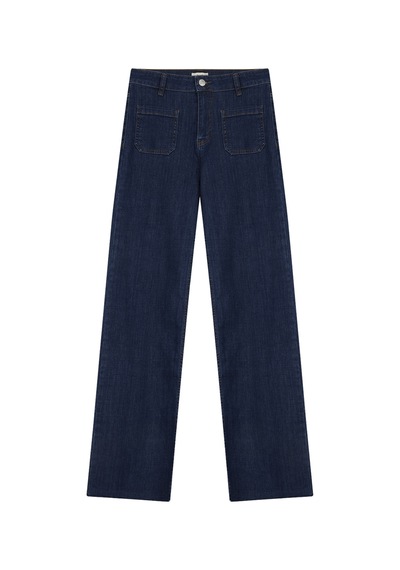 Jeep Mavi Kadın Bol Kesim Yıkamalı Denim Pantolon J5wl-pnt7119 Koyu İndigo