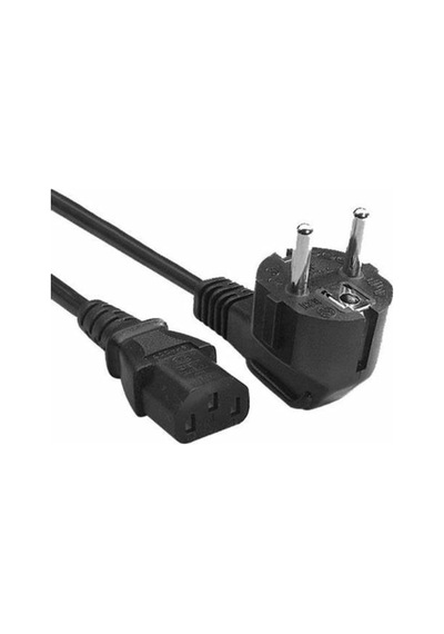 1,5 Metre Pc Güç Kablosu 3x1.0mm² C13 Erkek Topraklı Fiş 220v Bilgisayar Monitör Uyumu