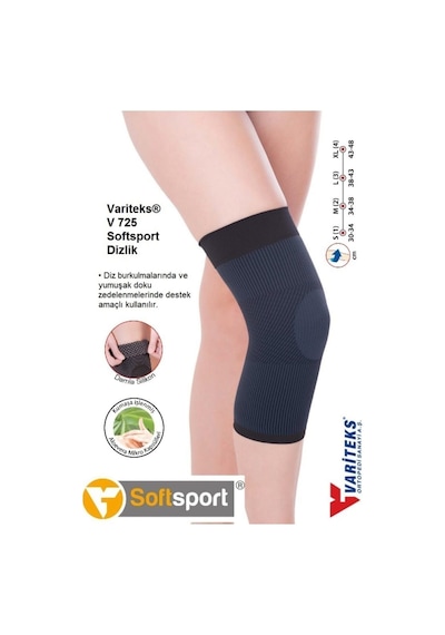 Elastik Örme Menisküs Dizlik Softsport 725