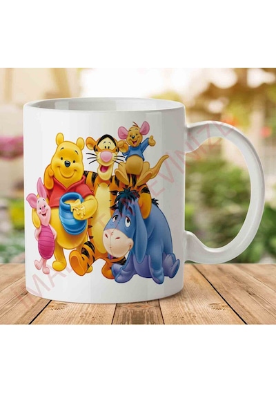 Winnie-the-pooh Kupa Bardak Çok Renkli