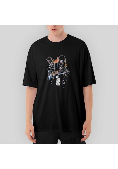 The Last Of Us 2 Oria Part Oversize Siyah Tişört Siyah