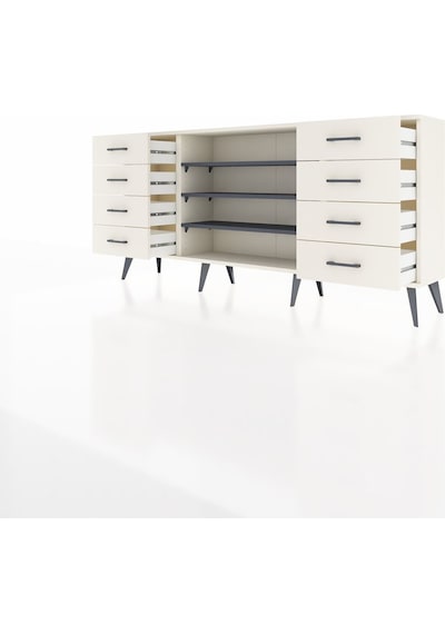 Arges Konsol 3 Raflı 8 Çekmeceli 176x30x83 Aytaşı-antrasit/aytaşı Antrasit/aytaşı Arges Konsol 3 Raflı 8 Çekmeceli 176x30x83 Aytaşı-antrasit/aytaşı Antrasit/aytaşı