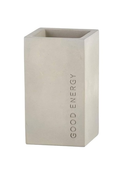 G2765 Good Energy Minimalist Beton Çimento Kalemlik İskandinav Tarzı 6,5 Cm G X 11,2 Cm Y Beyaz - Çok Renkli