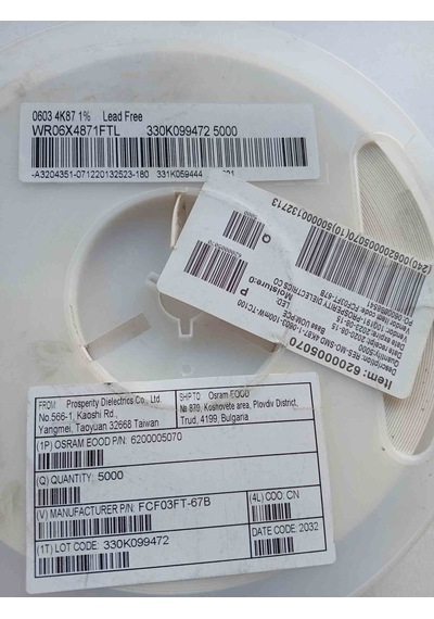 Fcf03ft-67b 100mw 603 Osram Direnç 500 Adet