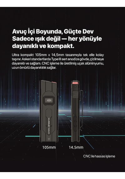 Klarus Flattac X2 Siyah
