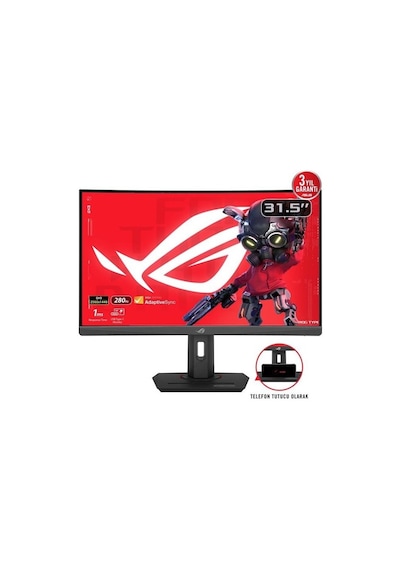 Asus Rog Strix Xg32wcms 31.5" 1 Ms 2k Curved 280 Hz Oyuncu Monitö