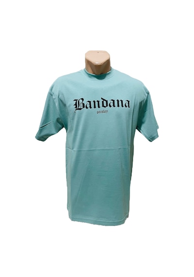 Turkuaz Erkek Bandana Tişört Turkuaz