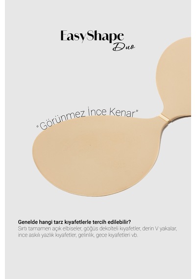 Auw Duo Yapışkanlı Sütyen - Easyshape Ten