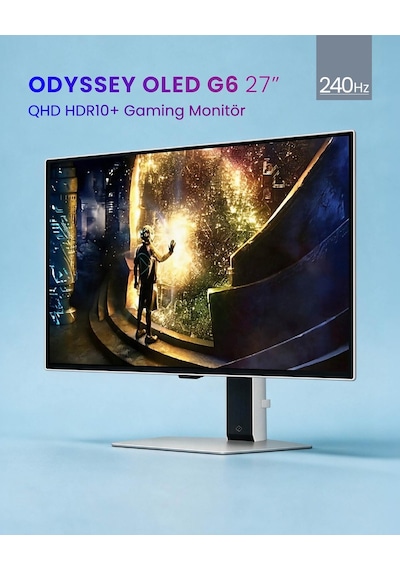 Samsung Odyssey OLED G6 LS27DG612SUXUF 27" 0.03 MS 240 Hz 2K QHD OLED Monitör