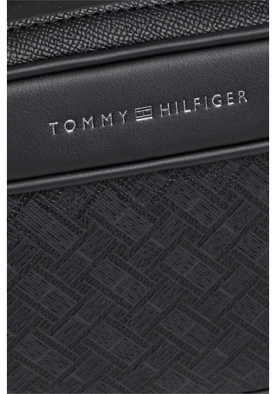 Tommy Hilfiger Logolu Fermuarlı Aksesuar Çanta Erkek Çanta Am0am14828 Bds Siyah