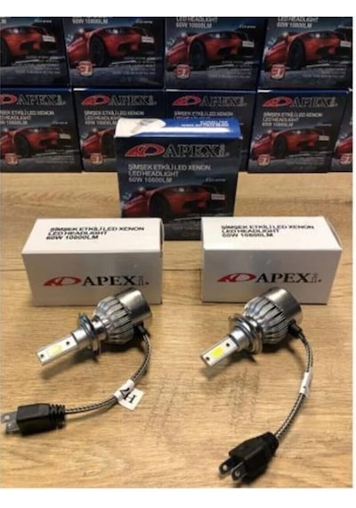 H7 Apexi Led Xenon-şimşek Etkili-10800 Lm 6000k-yüksek Aydinlatma