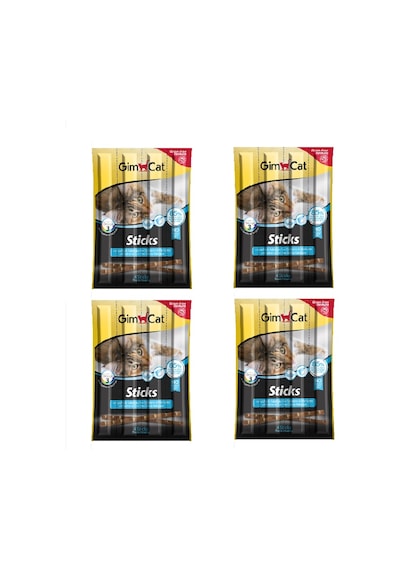 Gimcat Tahılsız Somonlu ve Morina Balıklı Sticks Kedi Ödül Çubukları 4'lü 4 x 5 G