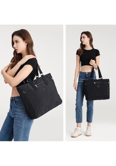 Smart Bags Büyük Boy Omuz Kadın Çantası Krinkıl Kumaş 35884 Kahverengi