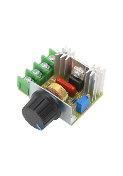 Hız Düğmesi 2000w Thyristor Elektronik Voltaj Regülatörü Dim Hız Sıcaklık Kontrolü