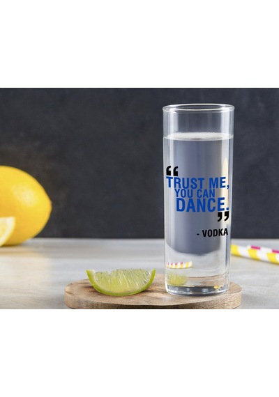Kişiye Özel Renkli Baskılı Trust Me You Can Dance Tasarımlı Vodka