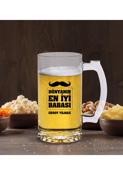 Babalar Gününe Özel Dünyanın En İyi Babası Bira Bardağı - 2