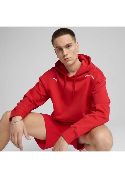 Puma F1 Ess+ Graphic Hoodie Kırmızı Erkek Sweatshirt