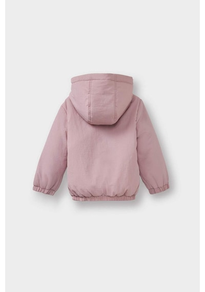 Defacto Su Geçirmez Kapüşonlu Mont Kız Bebek F8361a526sppn426 Pembe-pn426