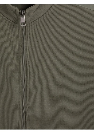 Lcwaıkıkı Classic Haki Dik Yaka Erkek Fermuarlı Sweatshirt