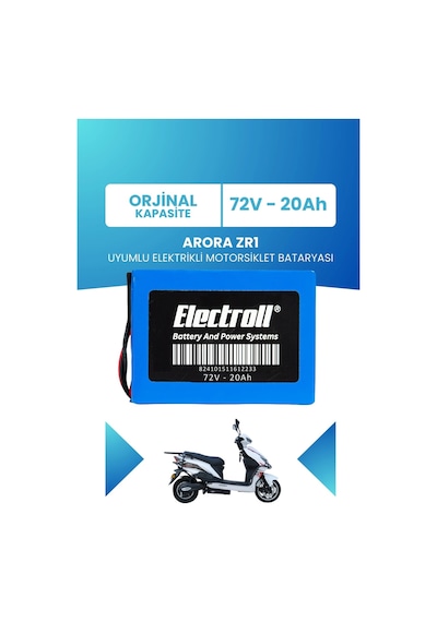 Arora Zr1 Uyumlu Batarya Lifepo4 72v 20ah