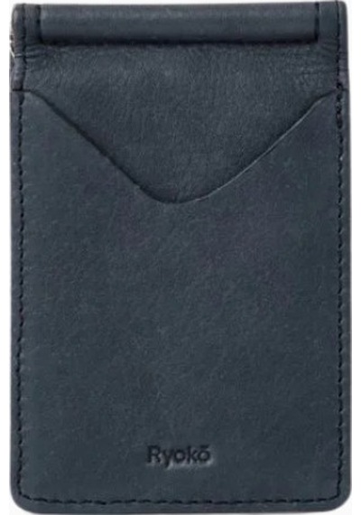 Ryoko Jones Clip Wallet 2.0 Japon Deri Premium Unisex Kartlık Gri 3