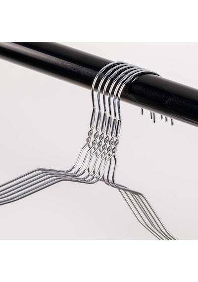 10 Adet Gömlek Ve Bluzlar Için Gümüş Ince Metal Elbise Askısı / Dolap Içi Düzenleyici Askı Metal Güm Diğer