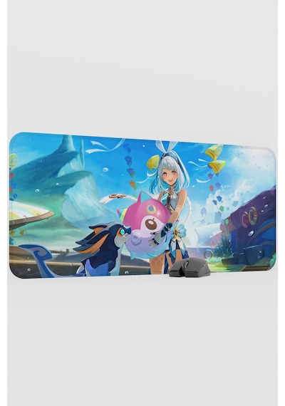 Mualani Genshin Impact Anime Gacha V5 - 90x40 Xxl Gaming Mouse Pad Fare Altlığı