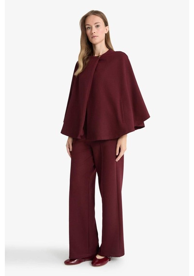 Defacto Wide Leg Geniş Bol Paça Pantolon F3687ax25wnbr34 Bordo