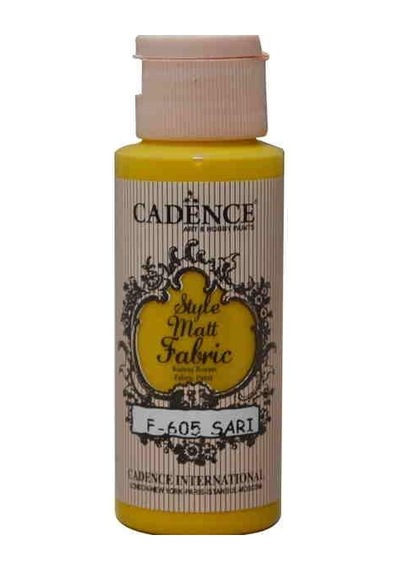Cadence Style Matt Fabric Kumaş Boyası F-605 Sarı