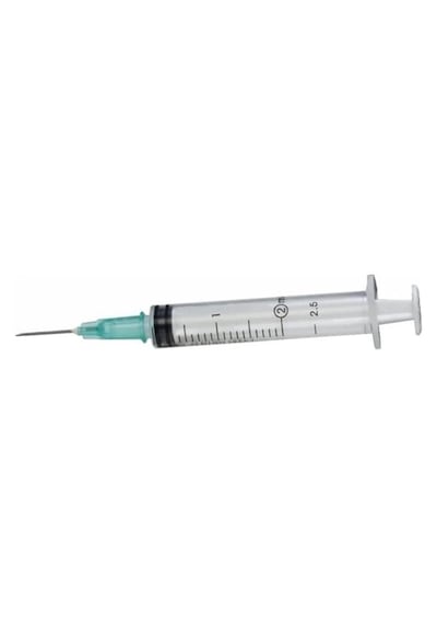 Genject 2cc 3 Parça Contalı 21g/38mm Uzun Yeşil Uçlu 250'li Kutu
