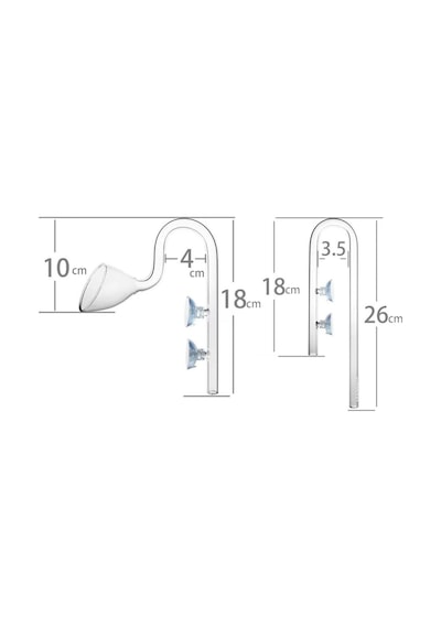 Aquapro Lilly Glass Pipe Dış Filtre Cam Emiş Basış 12mm