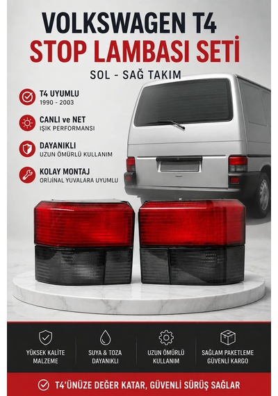 Volkswagen T4 Füme Stop Lambası Seti