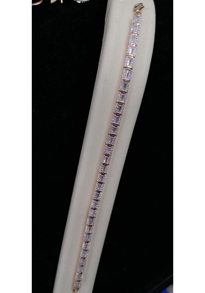 Baget Rose Bileklik 925 Ayar Gümüş
