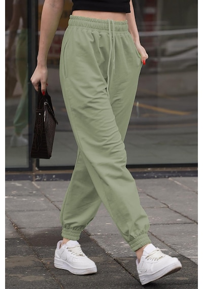 Madmext Mint Yeşili Comfort Fit Basic Eşofman Altı Mg1635-mint Yeşili Mint Yeşili